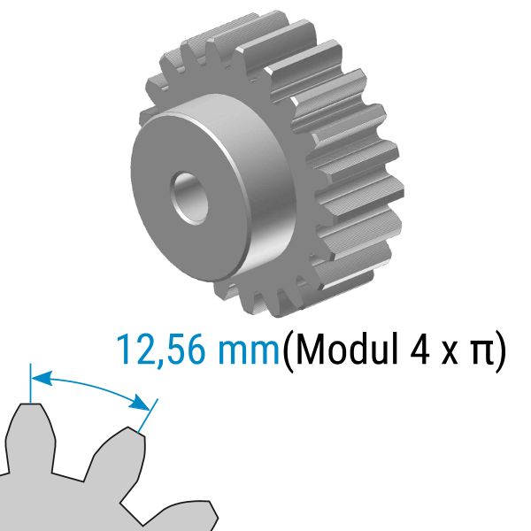 Zahnrad Modul 4 / Z = 23 / ohne Nabe - Spare parts by Fliegl Agro-Center  GmbH