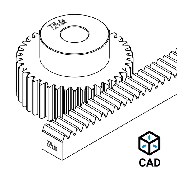 Kostenlose 3D CAD-Daten für Zahnräder & Zahnstangen